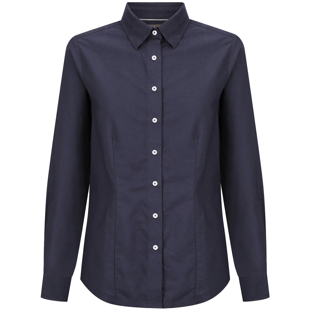 Gloweave The Ashton Shirt | Ladies | Long Sleeve Navy Shirts & Tops