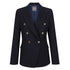 Gloweave The Bronte Double Breasted Blazer | Ladies Navy Coats & Jackets