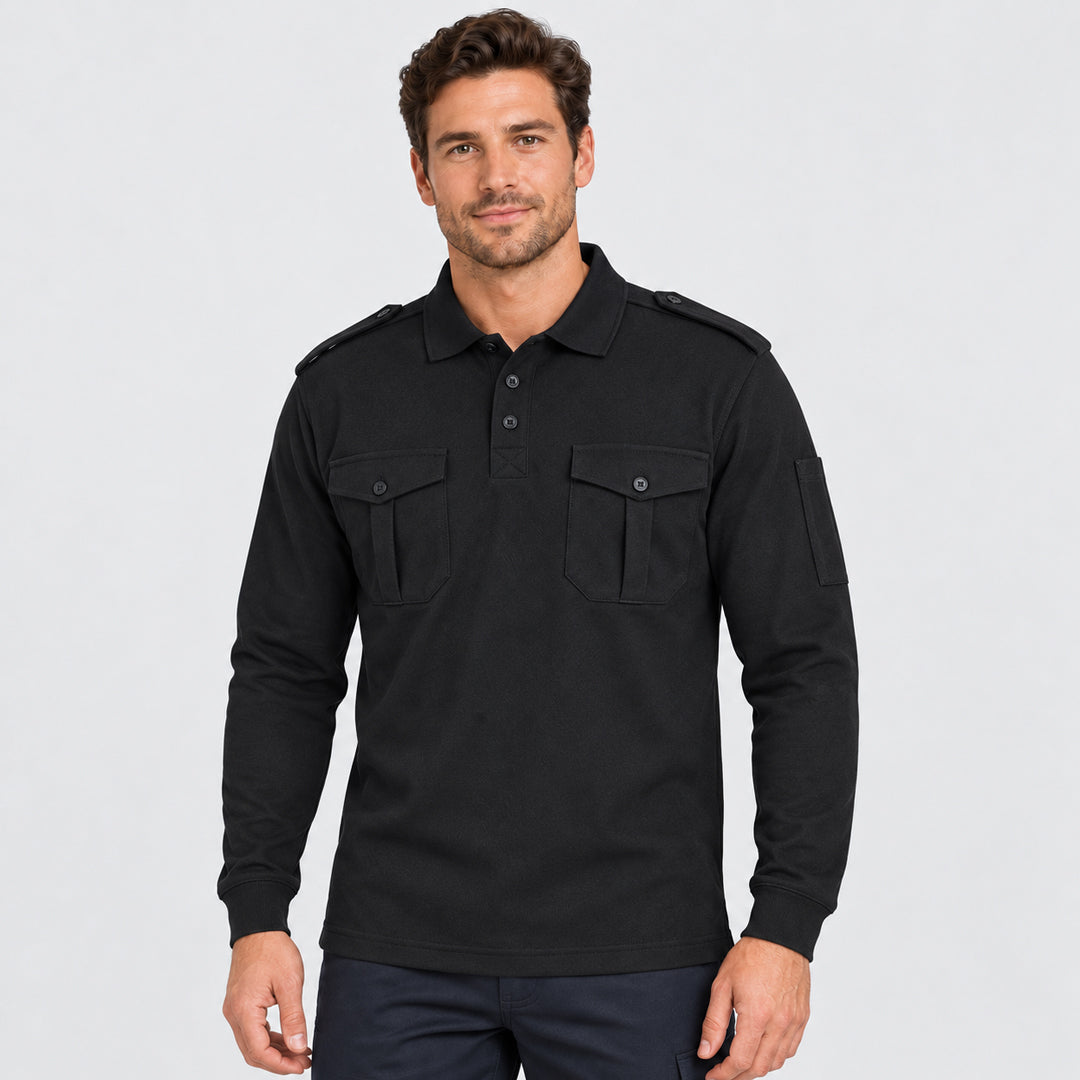 Jbs Wear The Epaulette Polo | Long Sleeve Shirts & Tops