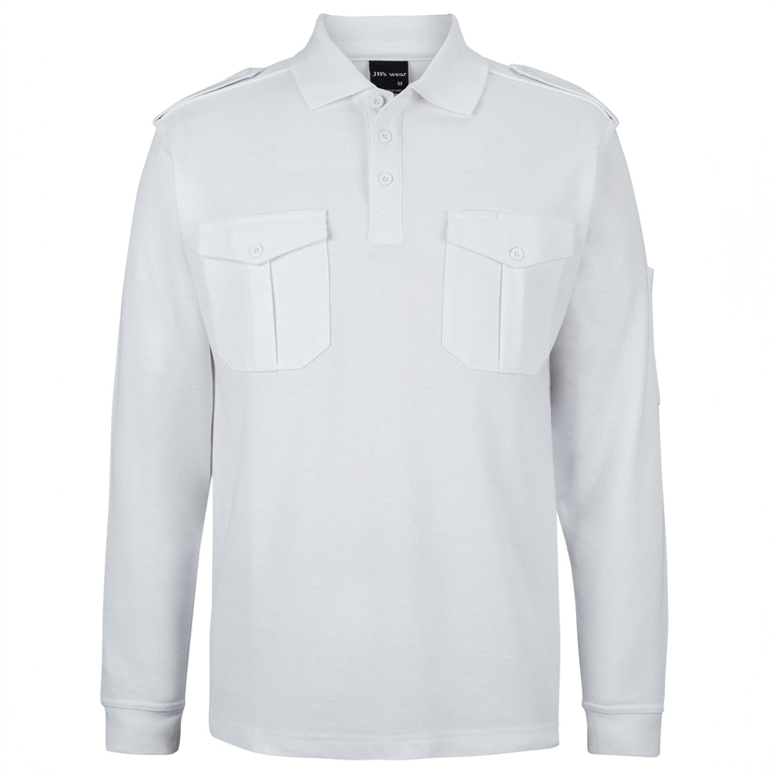 Jbs Wear The Epaulette Polo | Long Sleeve White Shirts & Tops