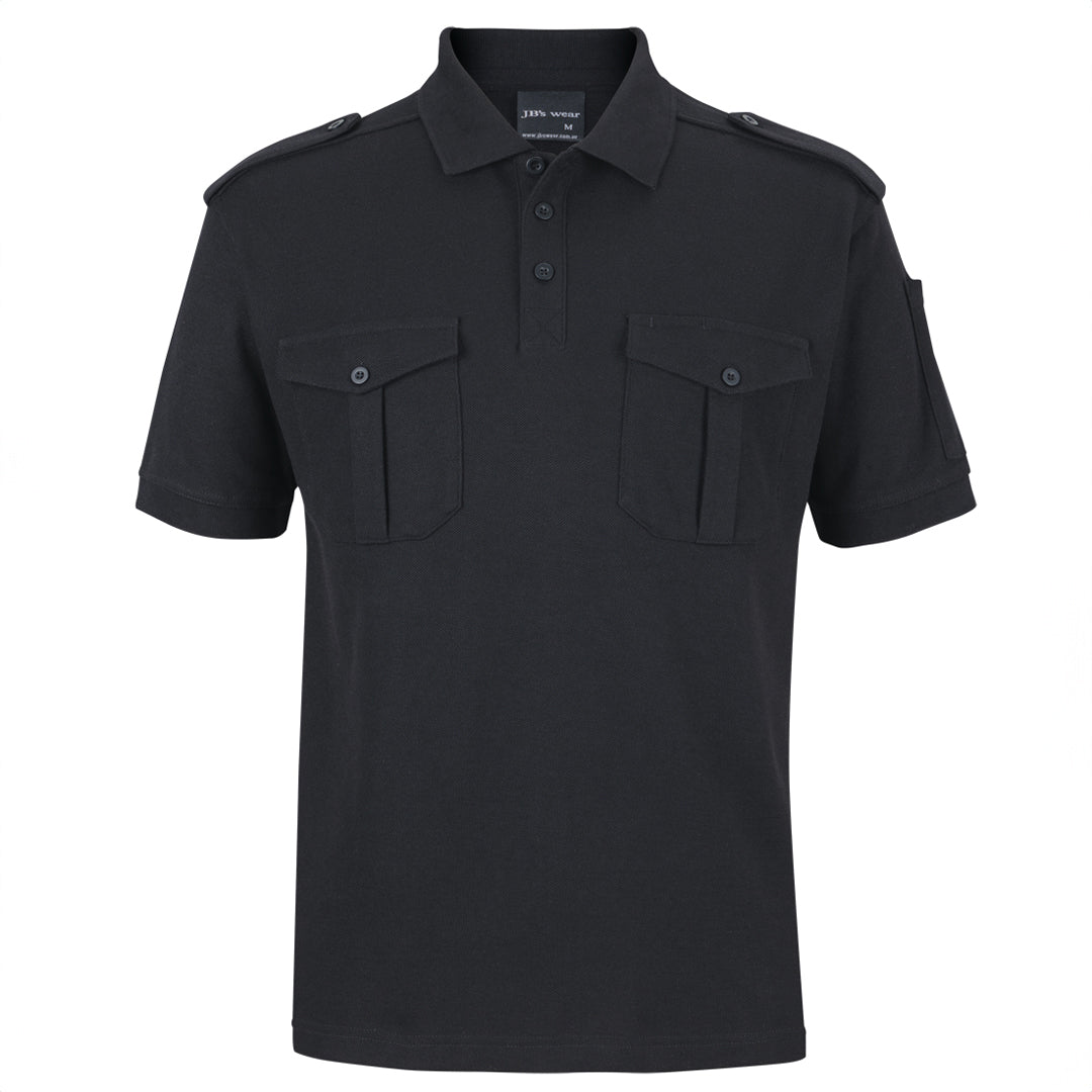 Jbs Wear The Epaulette Polo | Short Sleeve Black Shirts & Tops