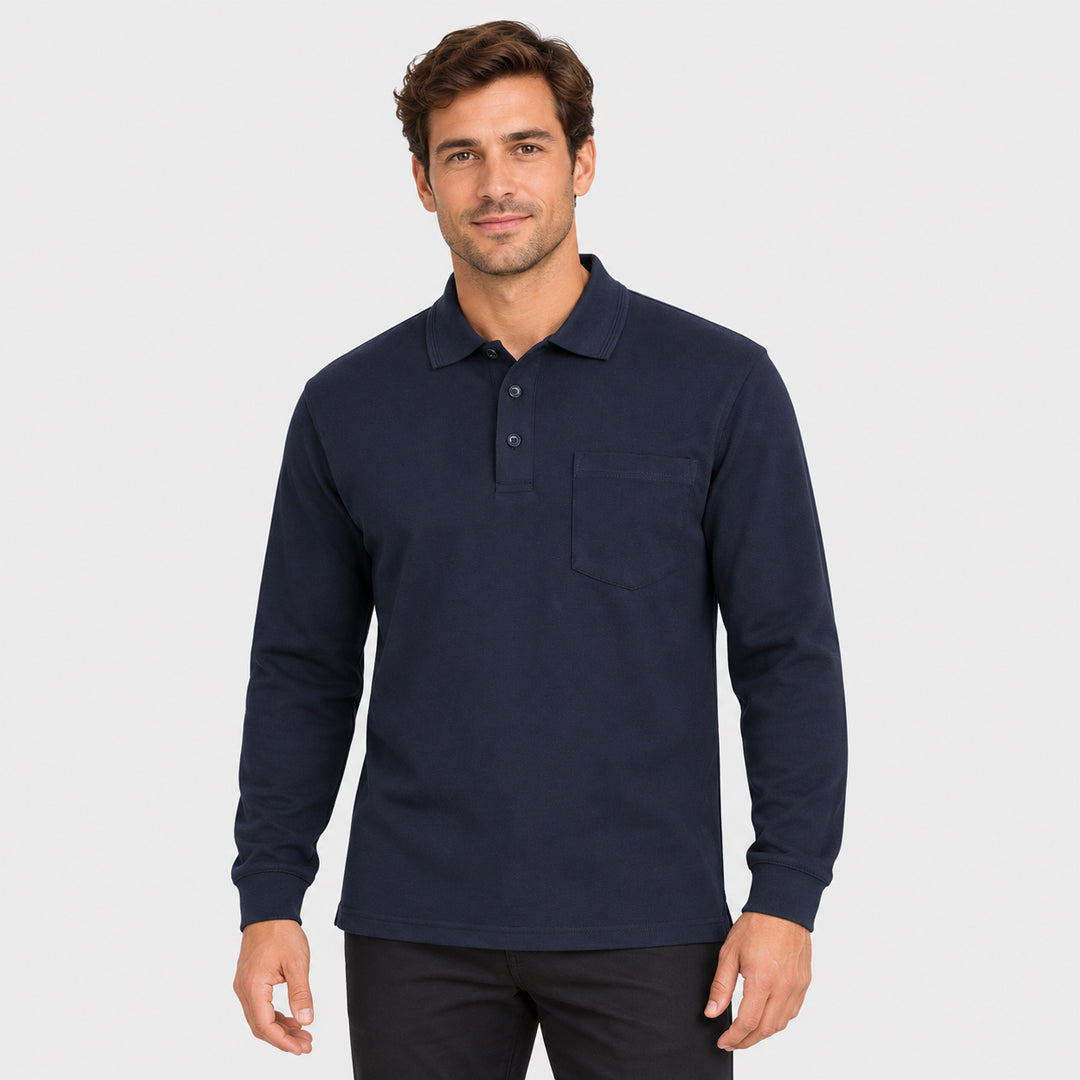 Jbs Wear The Pique Pocket Polo | Long Sleeve | Unisex Shirts & Tops