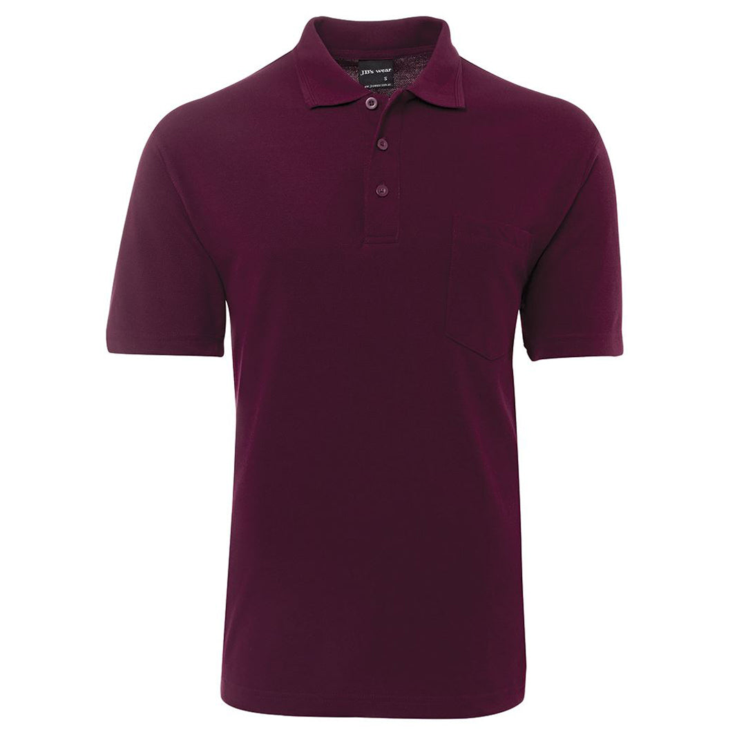 Jbs Wear The Pique Pocket Polo | Short Sleeve | Unisex Maroon Shirts & Tops