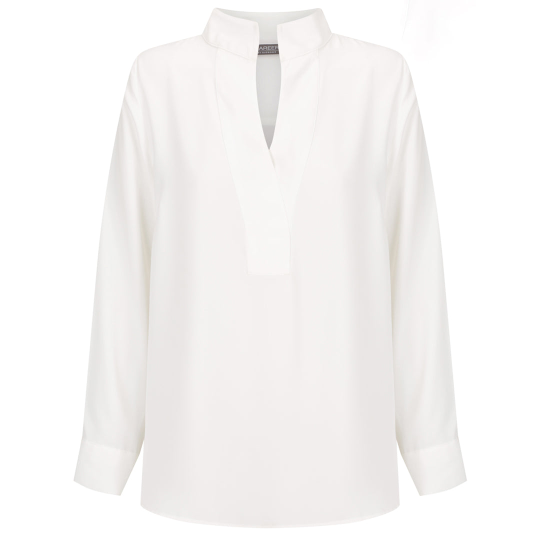 Gloweave The Asha Top | Ladies White Shirts & Tops