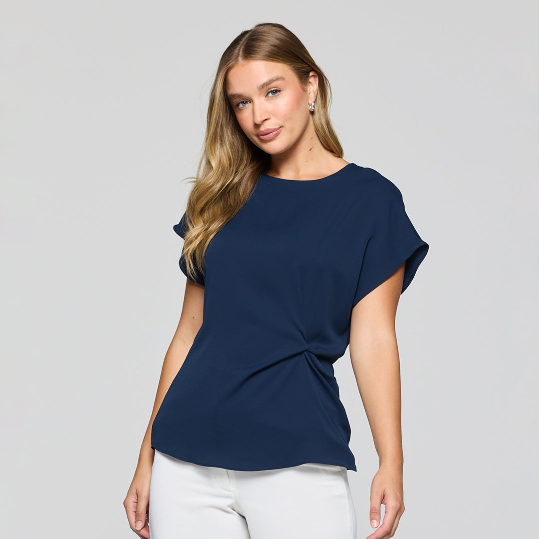 Gloweave The Ascot Twist Front Top | Ladies Shirts & Tops