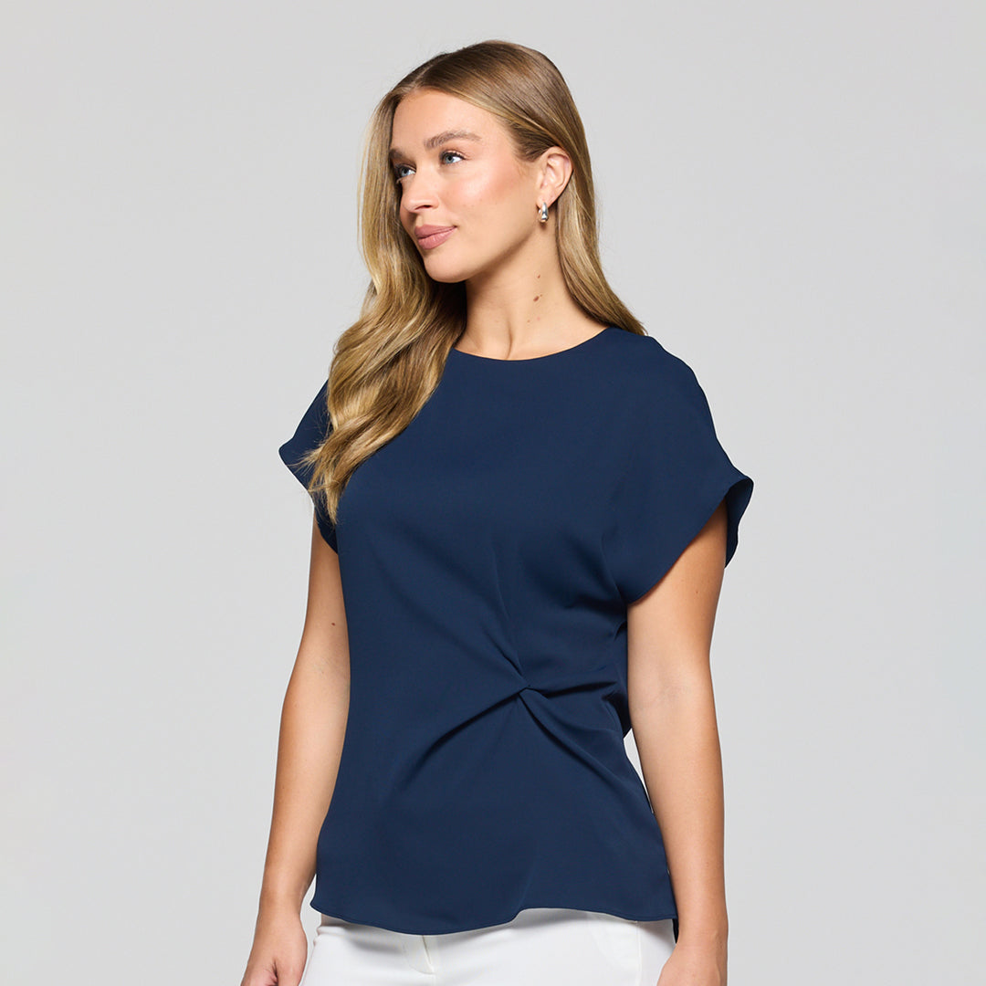 Gloweave The Ascot Twist Front Top | Ladies Shirts & Tops