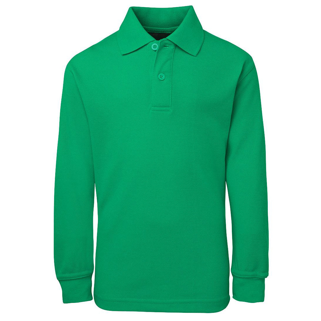Jbs Wear The Pique Polo | Kids | Long Sleeve Kelly Green Shirts & Tops
