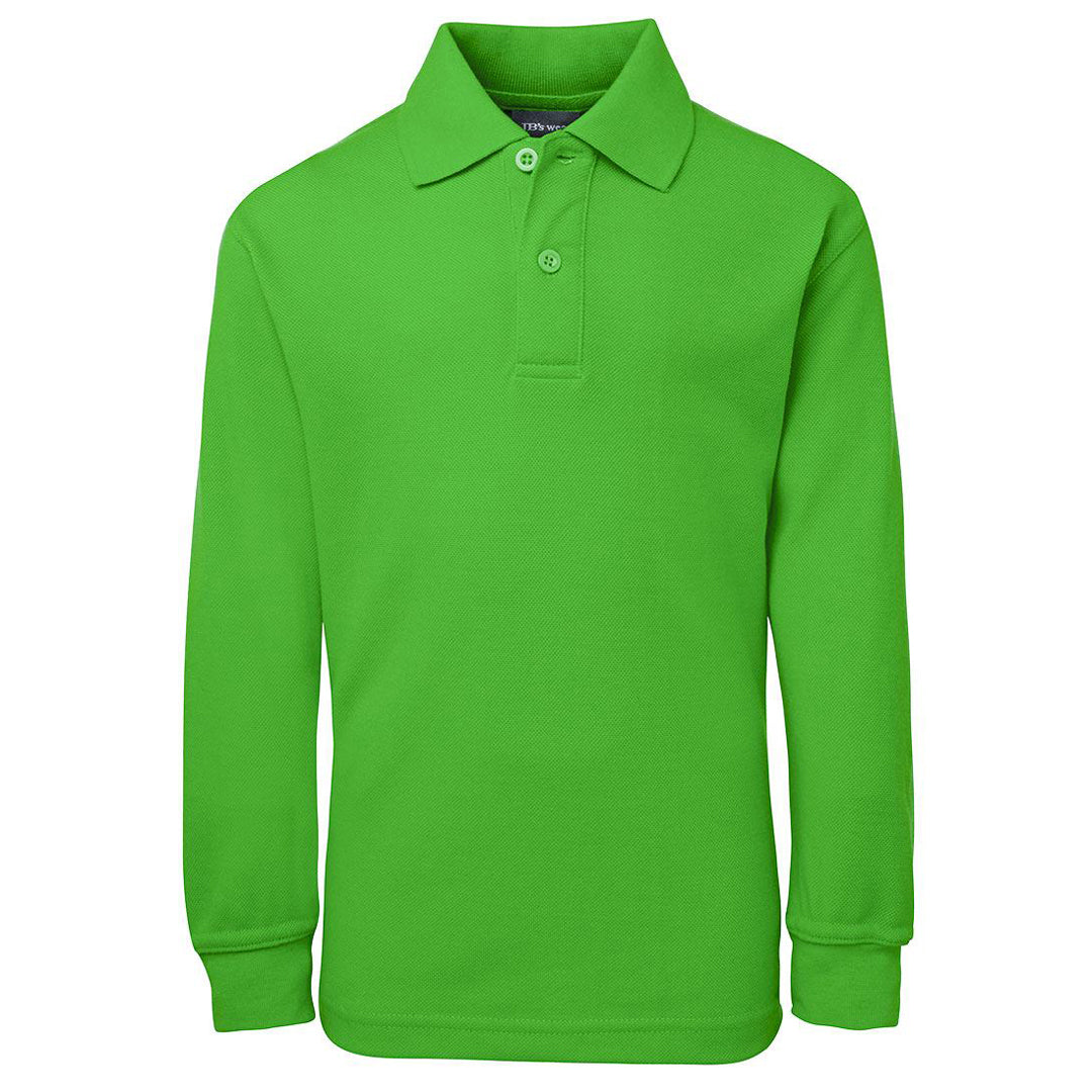 Jbs Wear The Pique Polo | Kids | Long Sleeve Pea Green Shirts & Tops