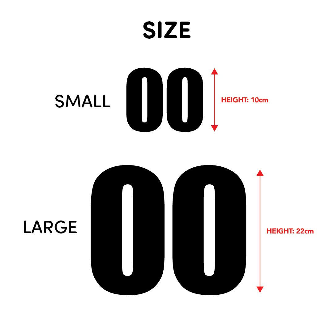 House of Uniforms Sports Numbers Branding