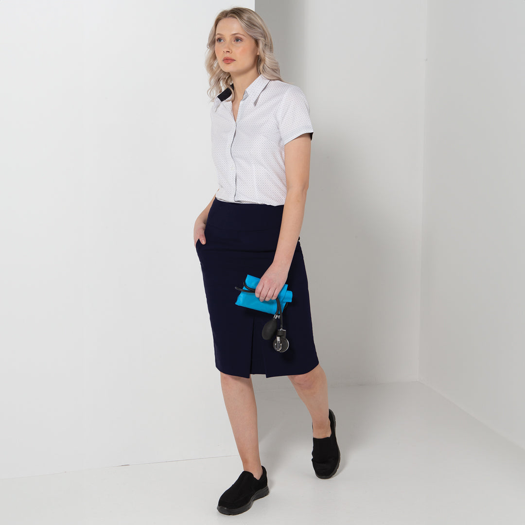 LSJ Collection The Front Pleat Skirt | Poly Viscose Skirts