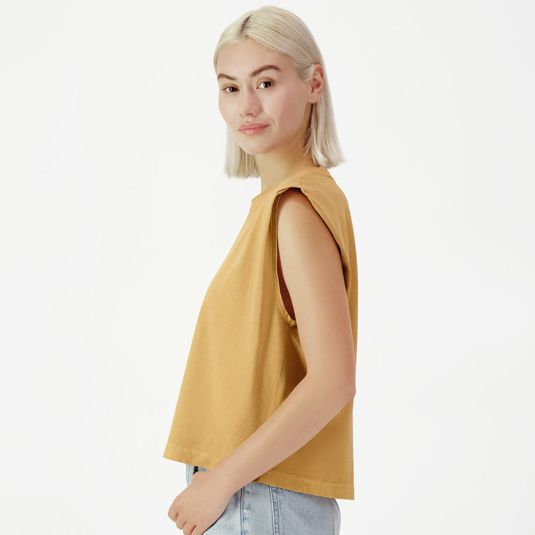 American Apparel The Garment Dyed Sleeveless Tee | Ladies Shirts & Tops