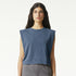 American Apparel The Garment Dyed Sleeveless Tee | Ladies Navy Shirts & Tops