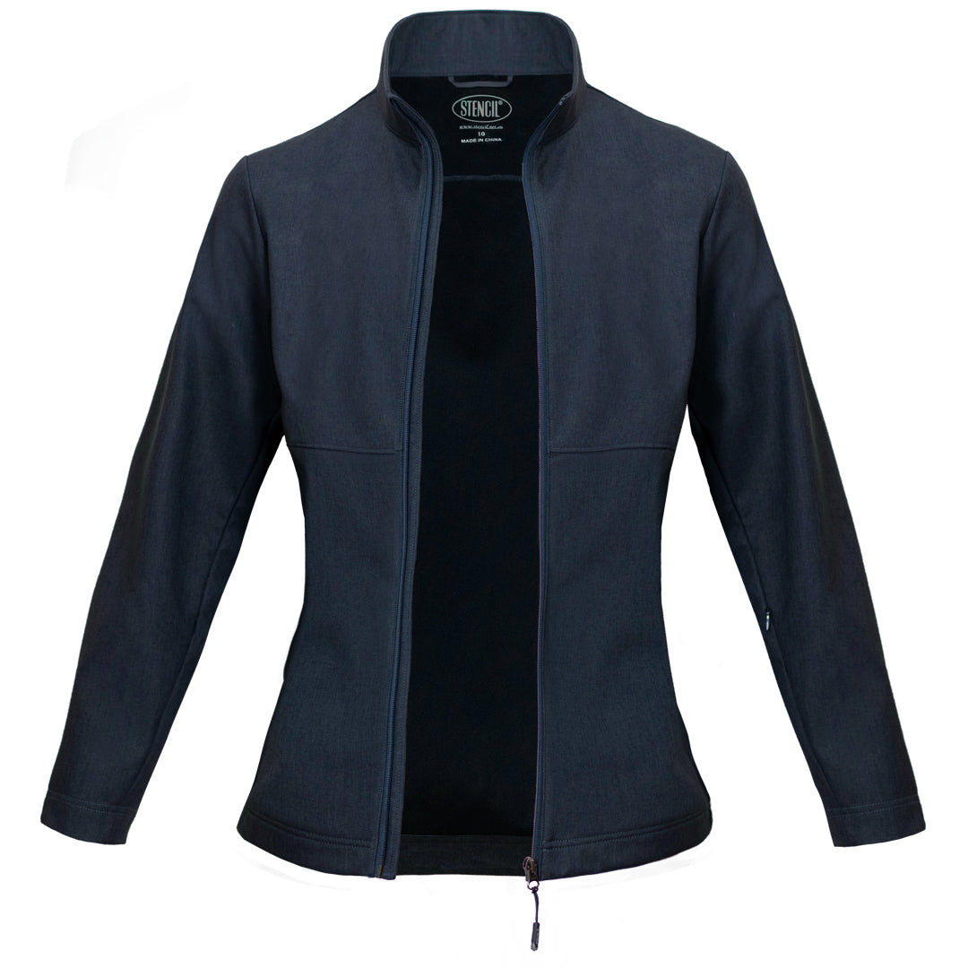 Stencil The Epiq Jacket | Ladies Navy Marle Coats & Jackets