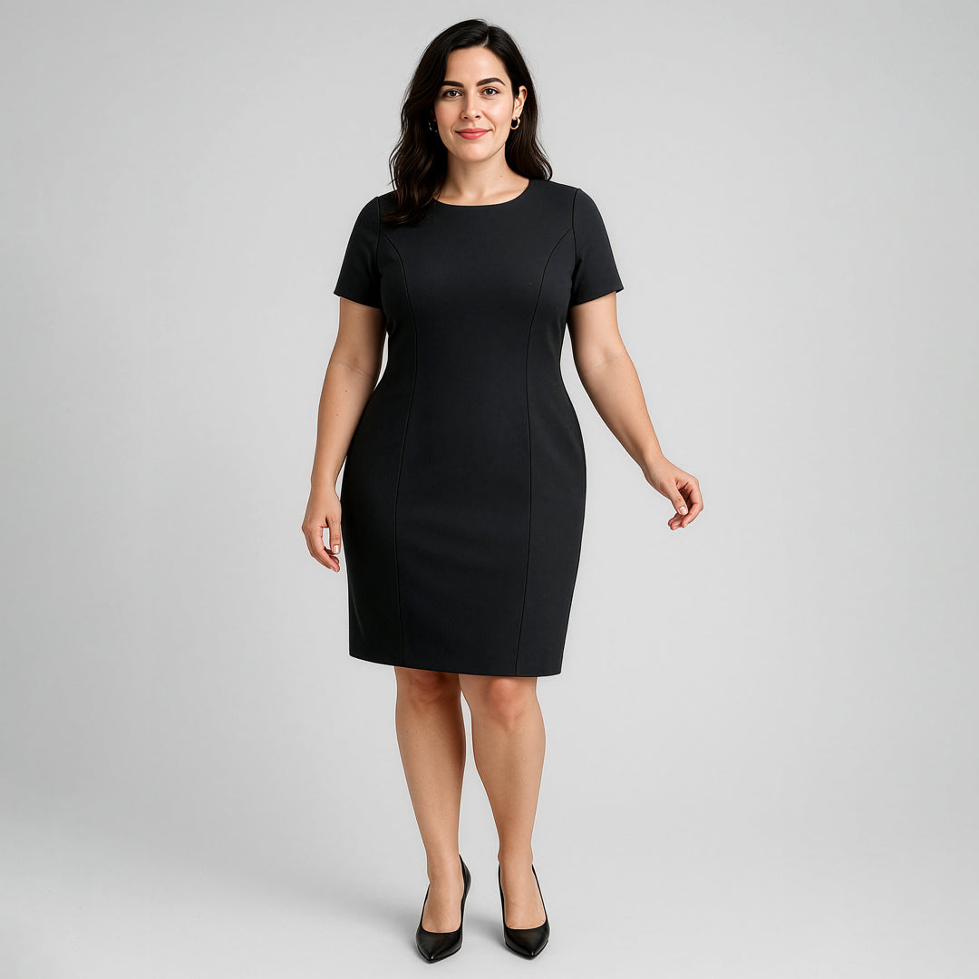 Biz Corporates The Cool Wool Dress | Short Sleeve Dresses