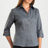 John Kevin The Mackay Shirt | Ladies | 3/4 Sleeve Gunmetal Shirts & Tops