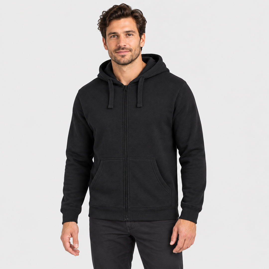 Jbs Wear The Poly Cotton Full Zip Hoodie | Adults Outerwear
