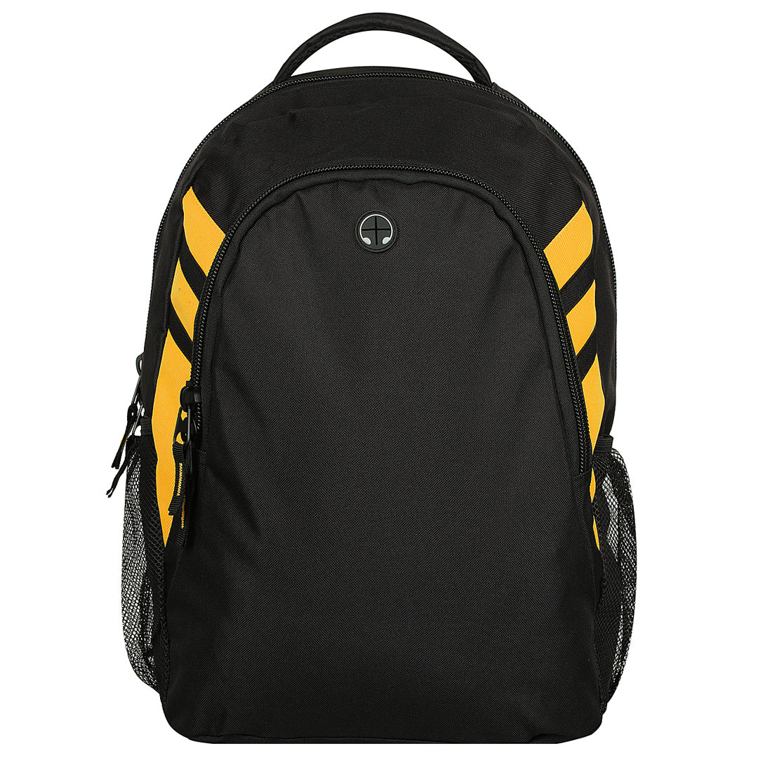 Aussie Pacific The Tasman Backpack Black/Gold Backpacks