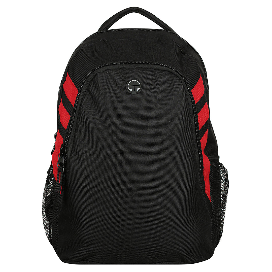 Aussie Pacific The Tasman Backpack Black/Red Backpacks