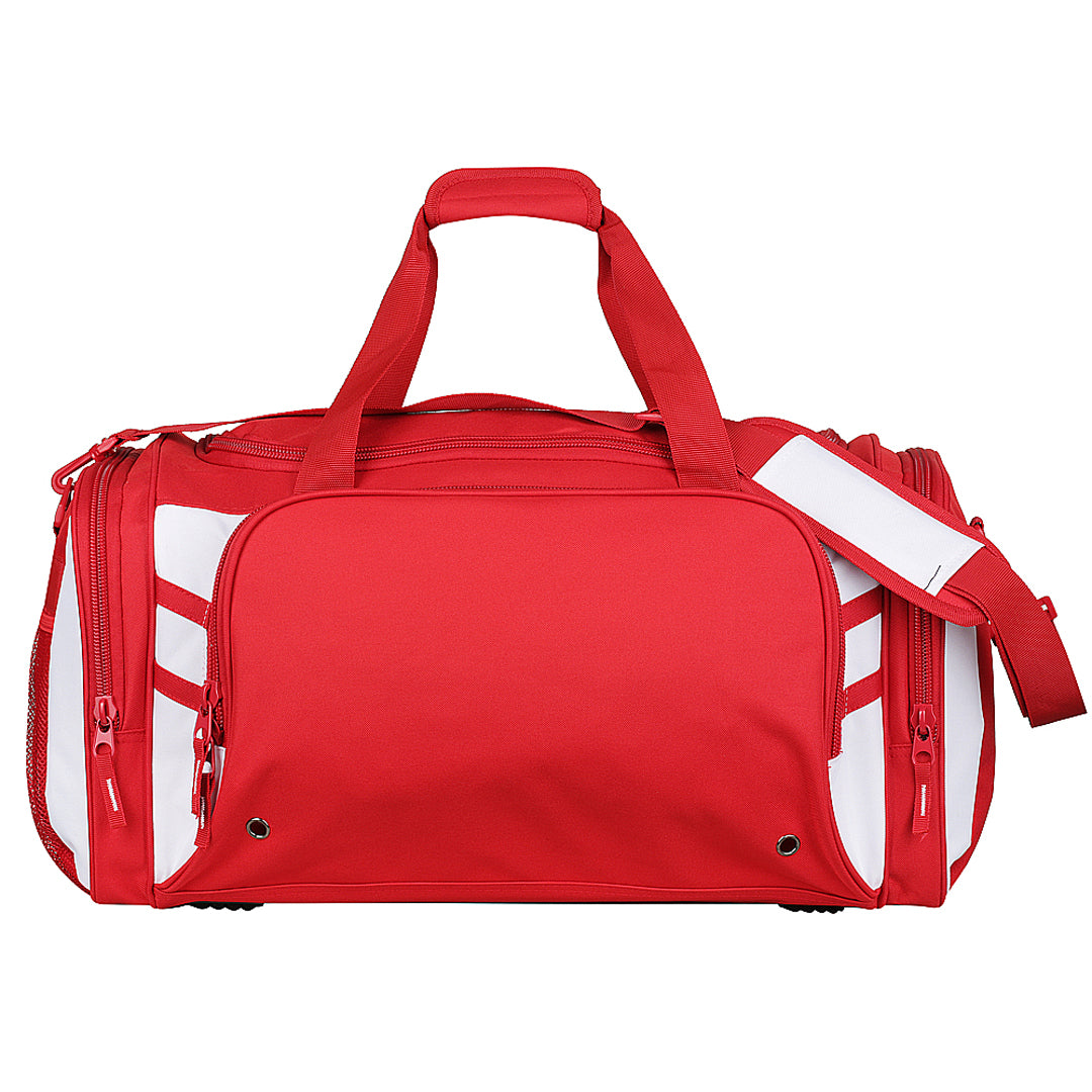 Aussie Pacific The Tasman Sports Bag Red/White Luggage & Bags