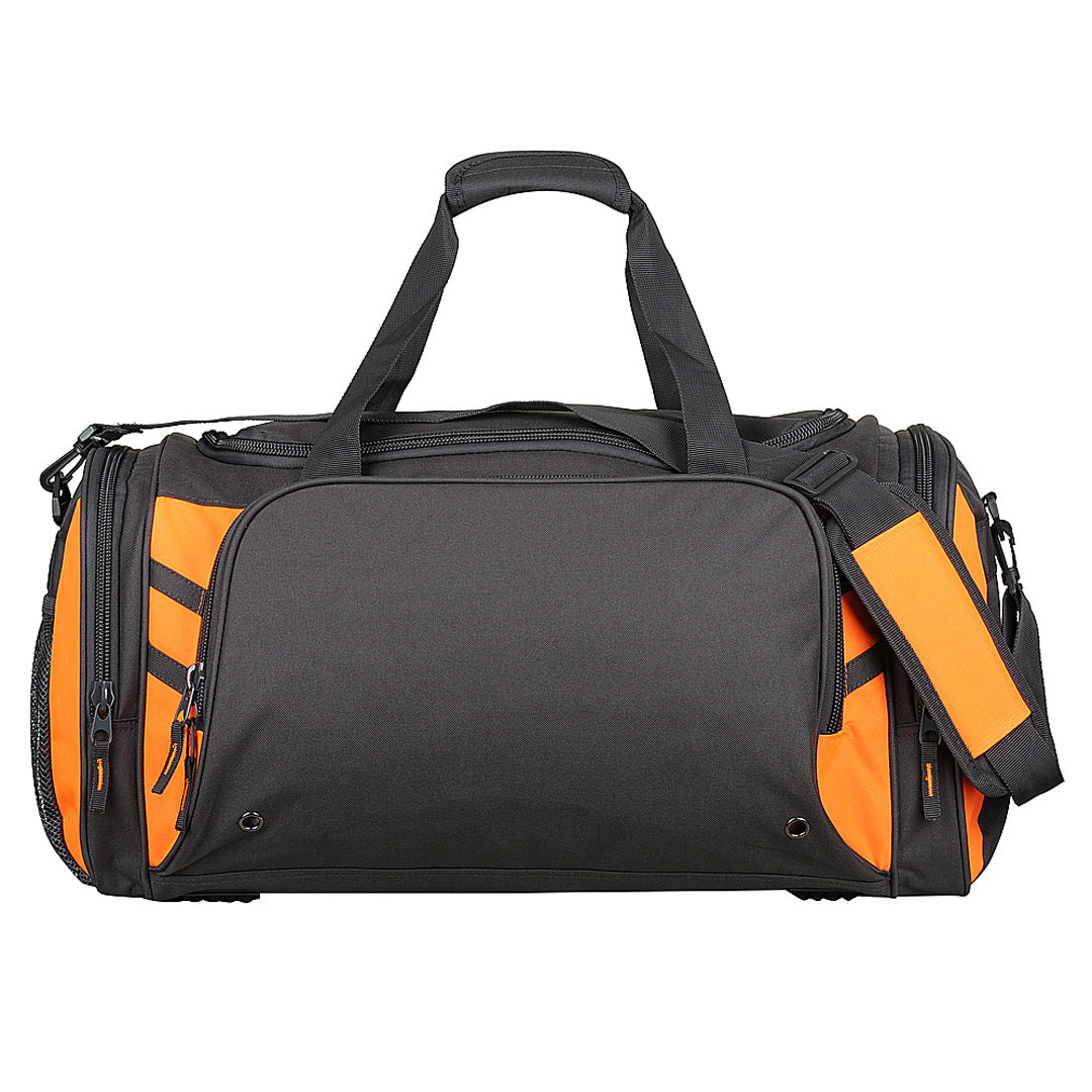 Aussie Pacific The Tasman Sports Bag Slate/Neon Orange Luggage & Bags