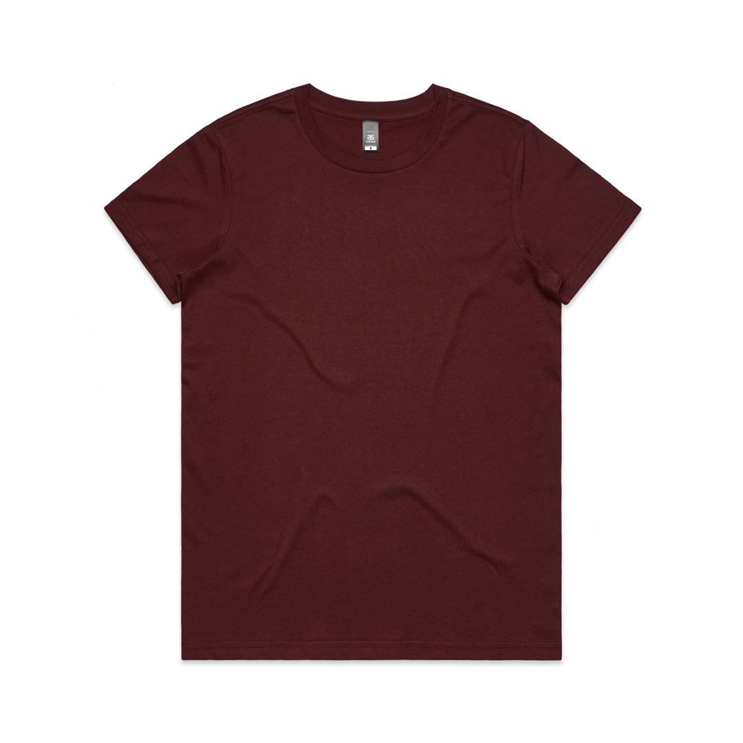 AS Colour The Maple Tee | Ladies | Short Sleeve Burgundy Shirts & Tops
