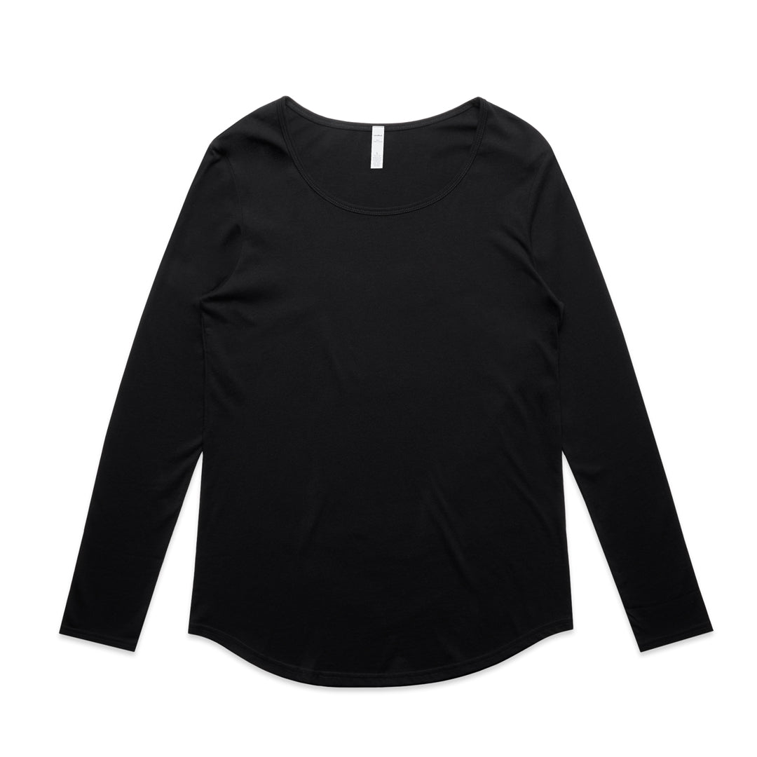 AS Colour The Mali Long Sleeve Tee | Ladies Black Shirts & Tops