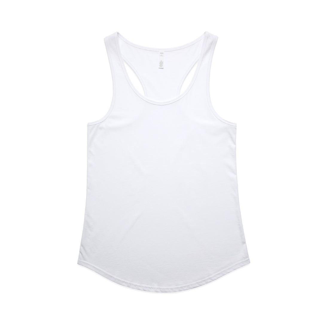 AS Colour The Mali Racerback Singlet | Ladies White Shirts & Tops