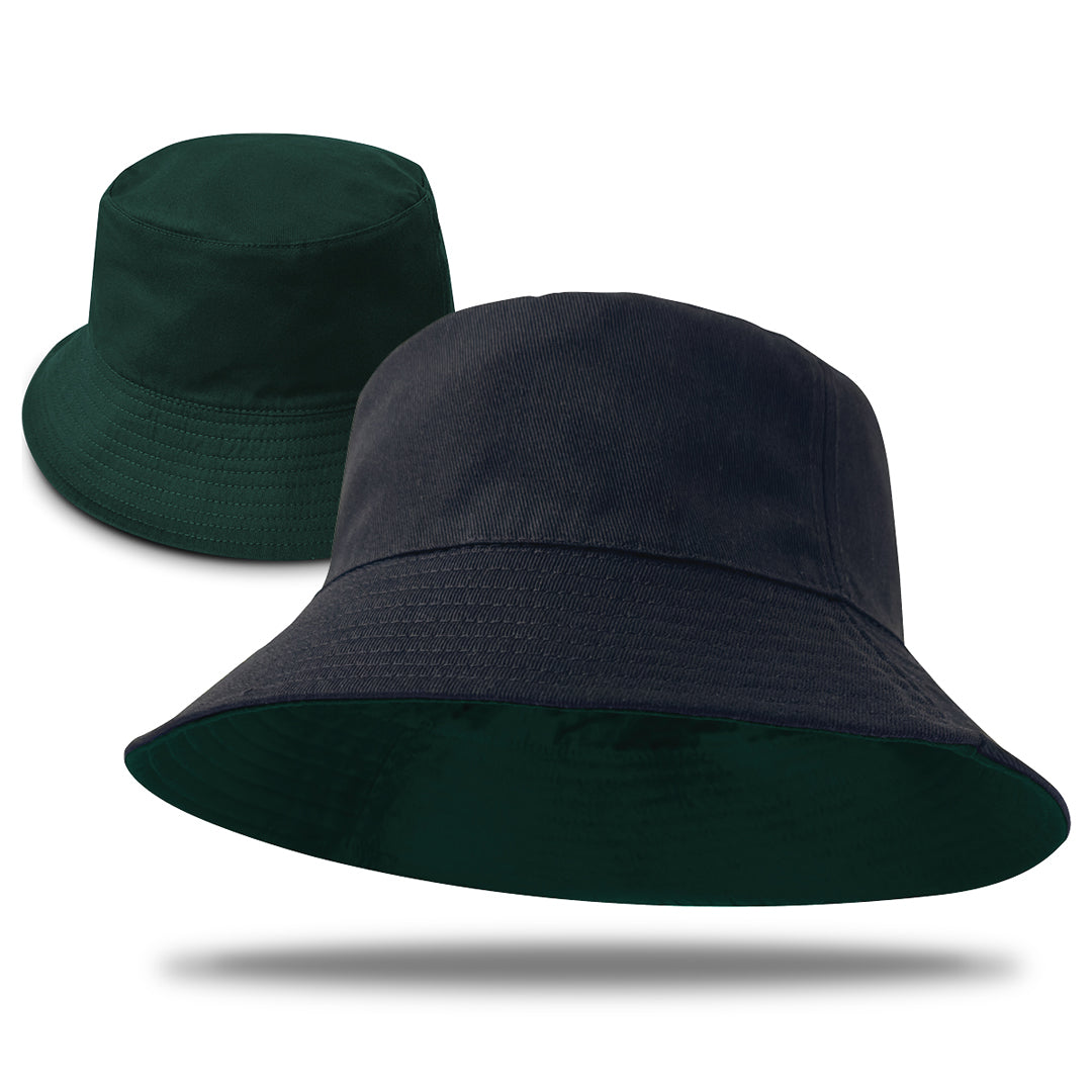 Legend The Switch Reversible Bucket Hat | Adults Black/Bottle Hats