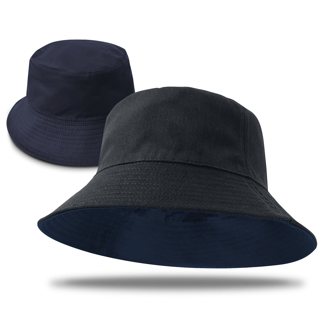 Legend The Switch Reversible Bucket Hat | Adults Black/Navy Hats