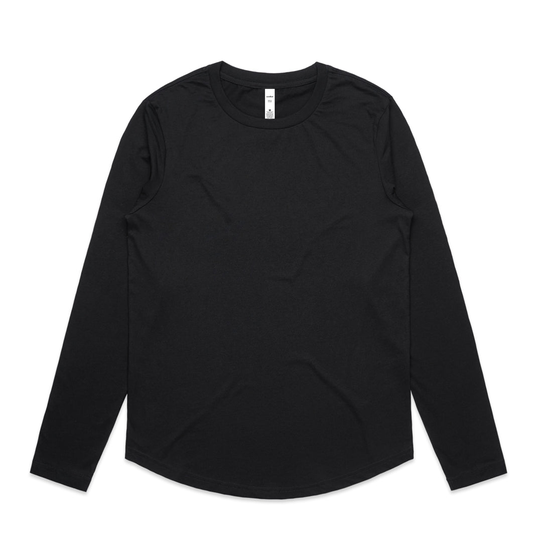 AS Colour The Maple Curve Tee | Ladies | Long Sleeve Black Shirts & Tops