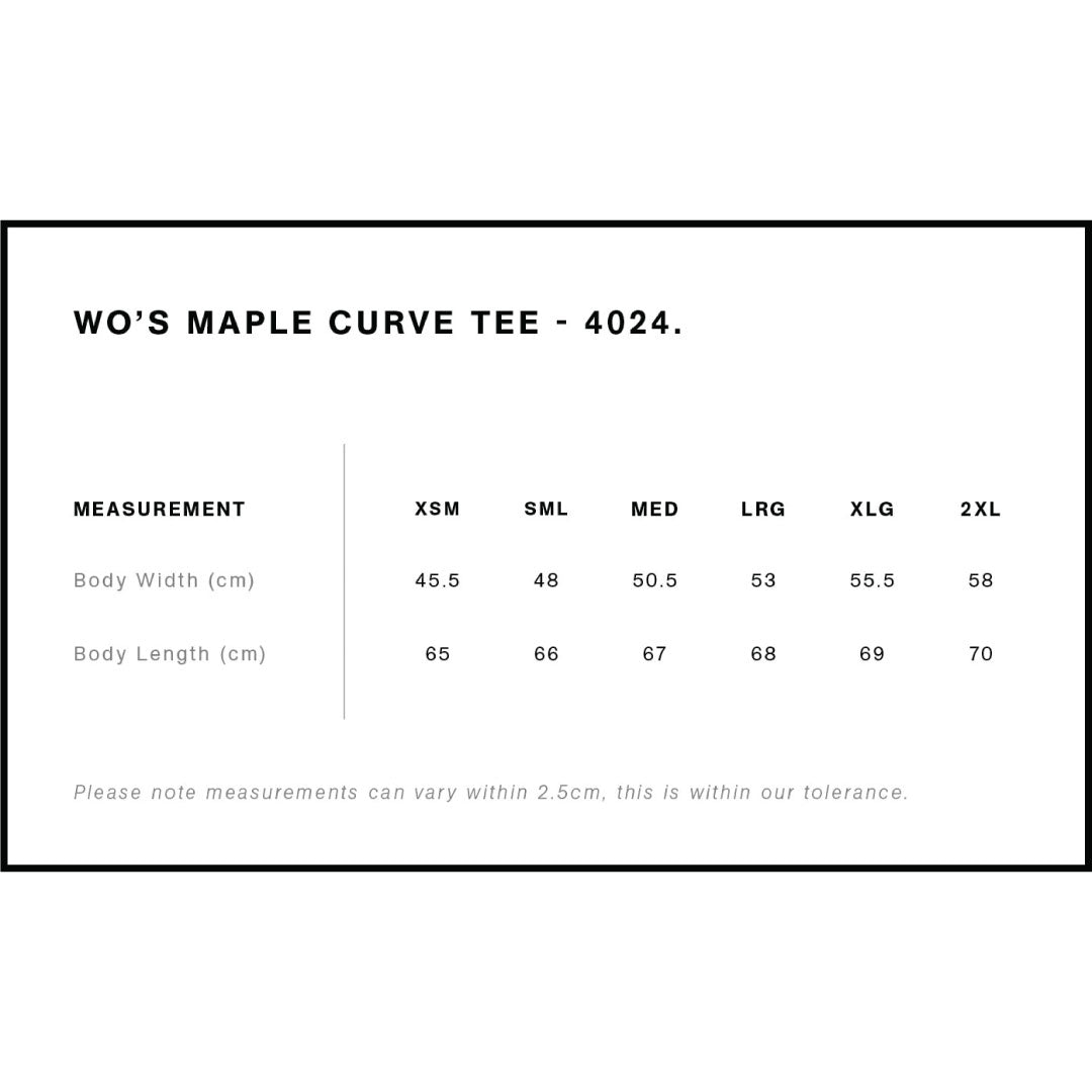 AS Colour The Maple Curve Tee | Ladies | Short Sleeve Shirts & Tops