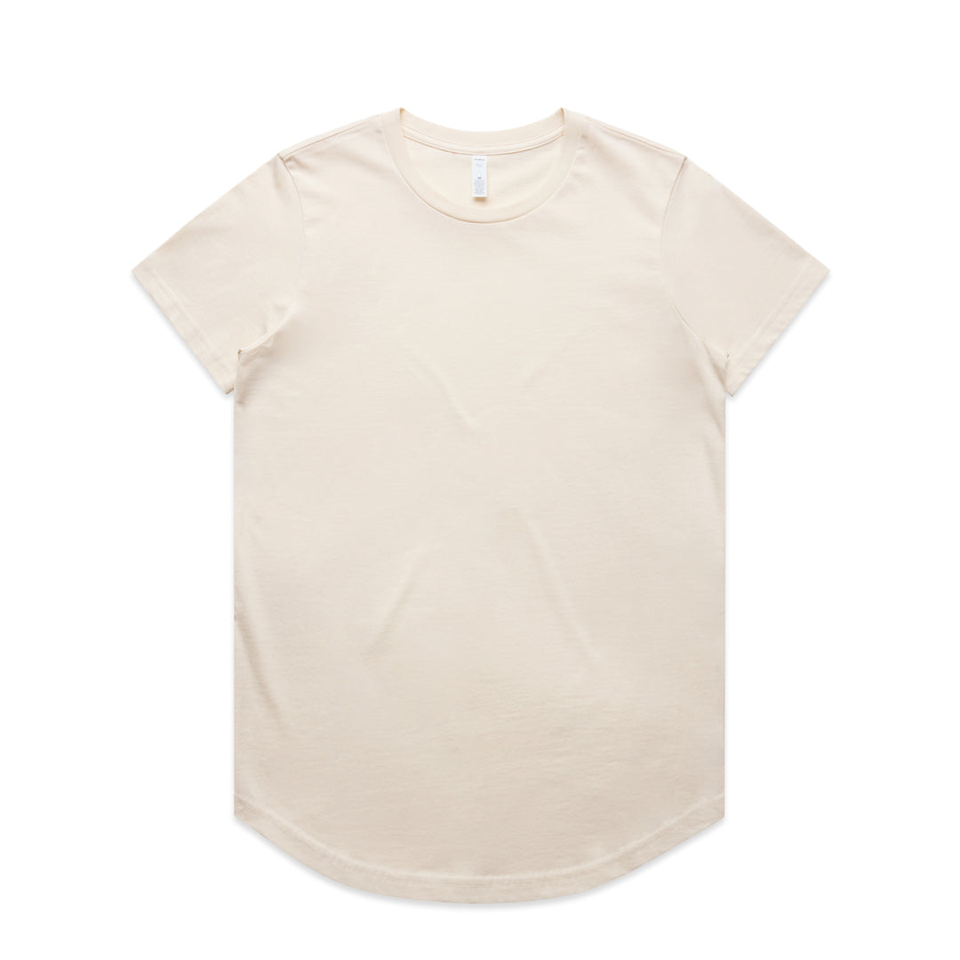AS Colour The Maple Curve Tee | Ladies | Short Sleeve Ecru Shirts & Tops