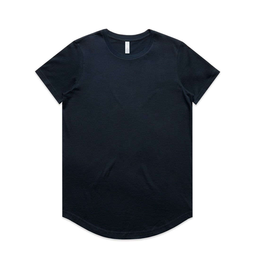 AS Colour The Maple Curve Tee | Ladies | Short Sleeve Navy Shirts & Tops