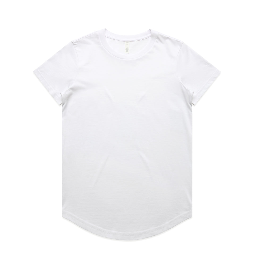 AS Colour The Maple Curve Tee | Ladies | Short Sleeve White Shirts & Tops