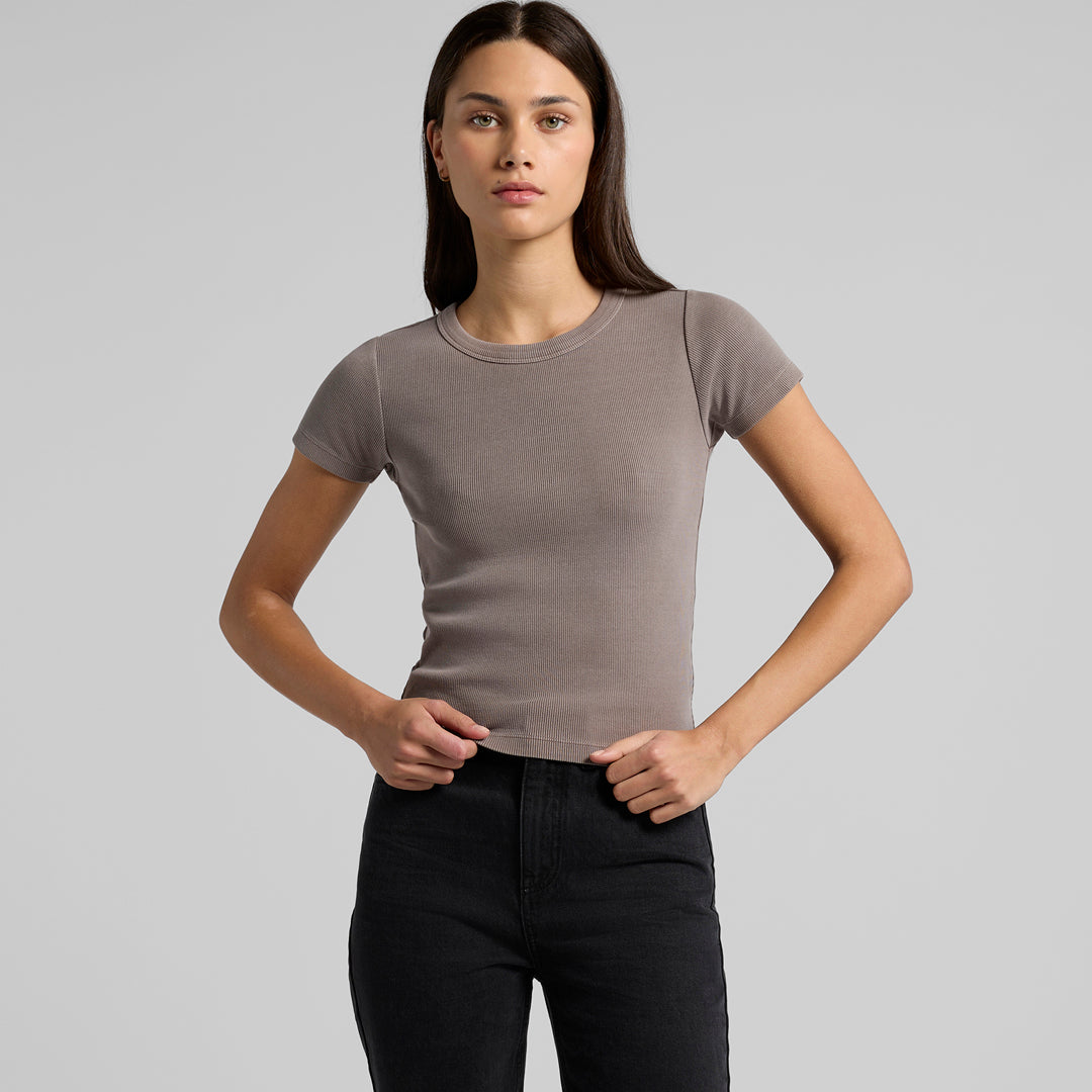 AS Colour The Faded Organic Rib Tee | Ladies Shirts & Tops