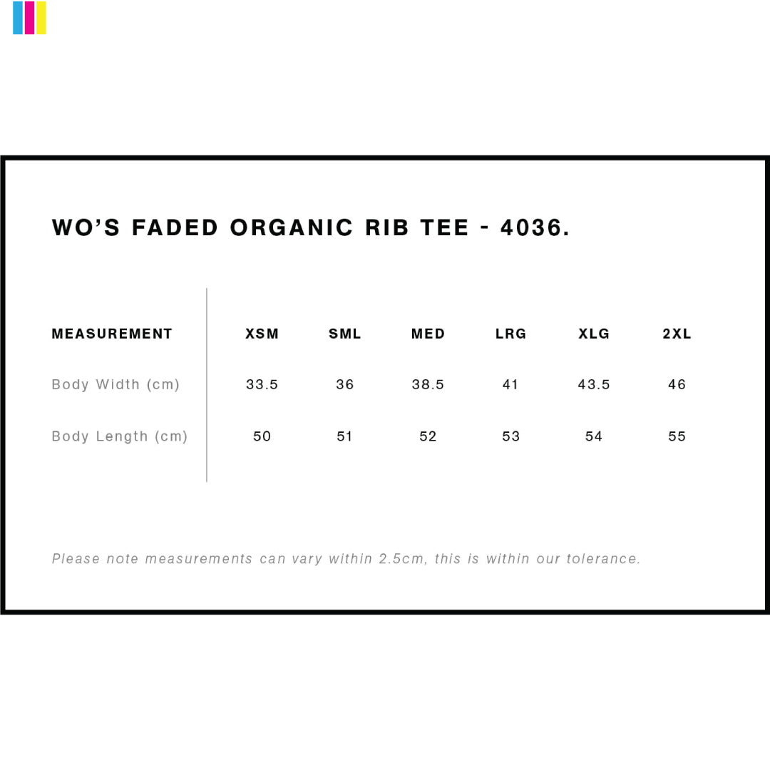 AS Colour The Faded Organic Rib Tee | Ladies Shirts & Tops