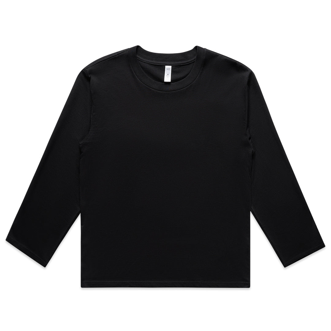 AS Colour The Martina Long Sleeve Tee | Ladies Black Shirts & Tops