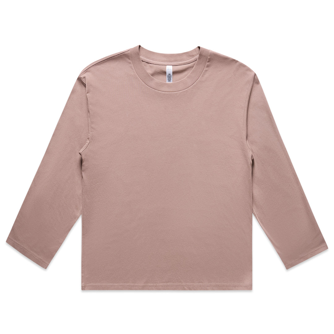 AS Colour The Martina Long Sleeve Tee | Ladies Hazy Pink Shirts & Tops