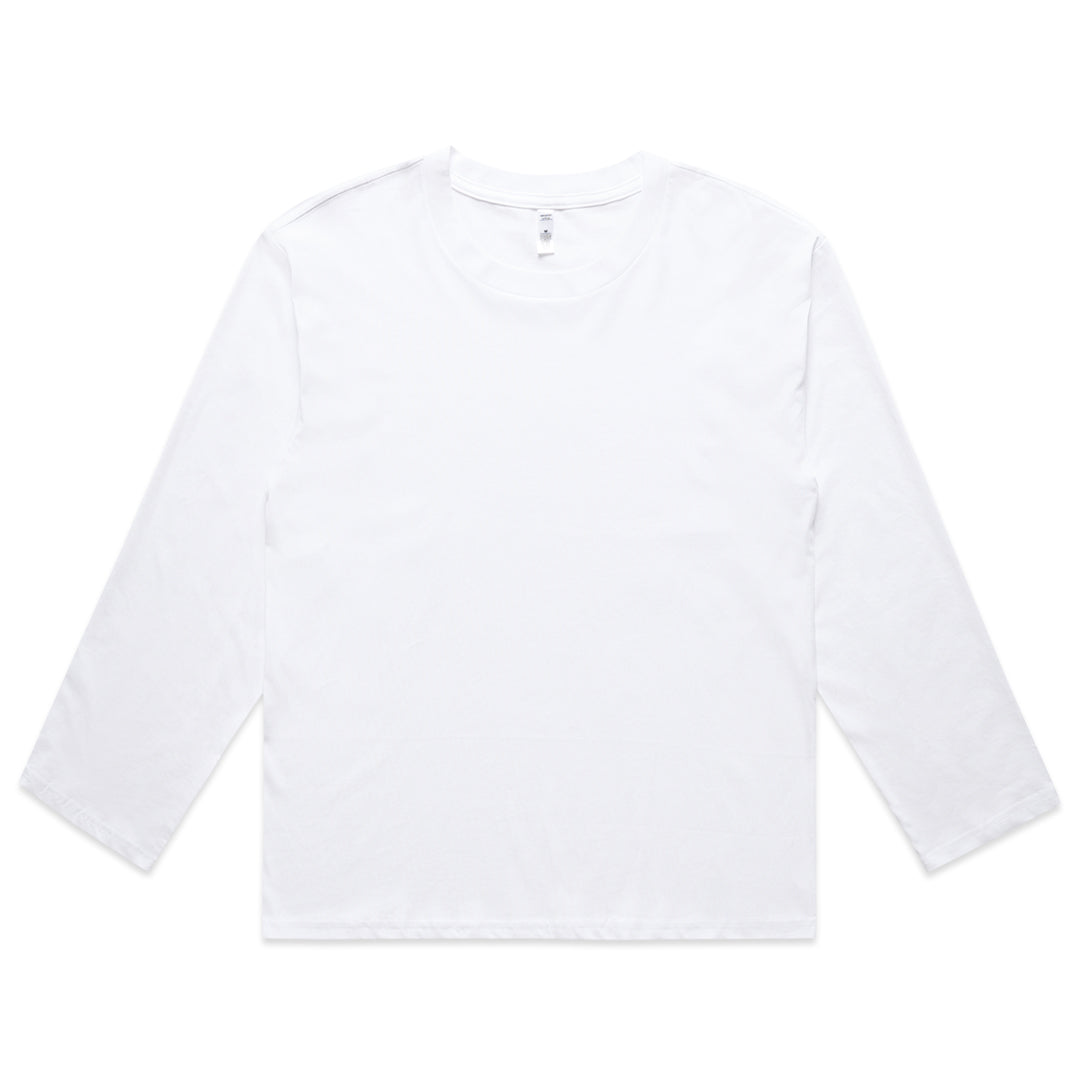 AS Colour The Martina Long Sleeve Tee | Ladies White Shirts & Tops