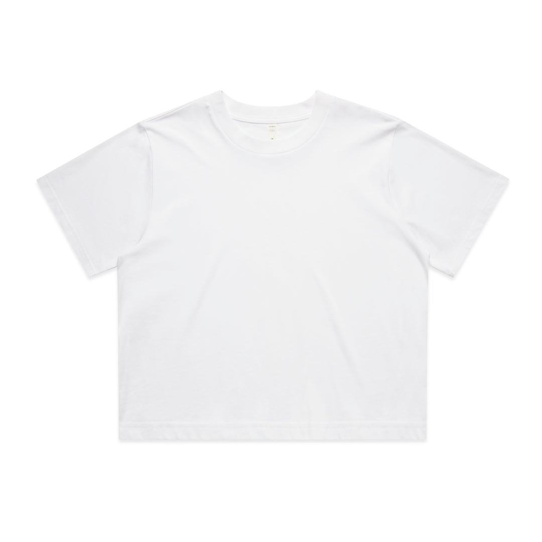 AS Colour The Classic Crop Tee | Ladies | Short Sleeve White Clothing