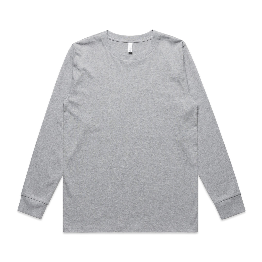 AS Colour The Classic Tee | Ladies | Long Sleeve Grey Marle Shirts & Tops