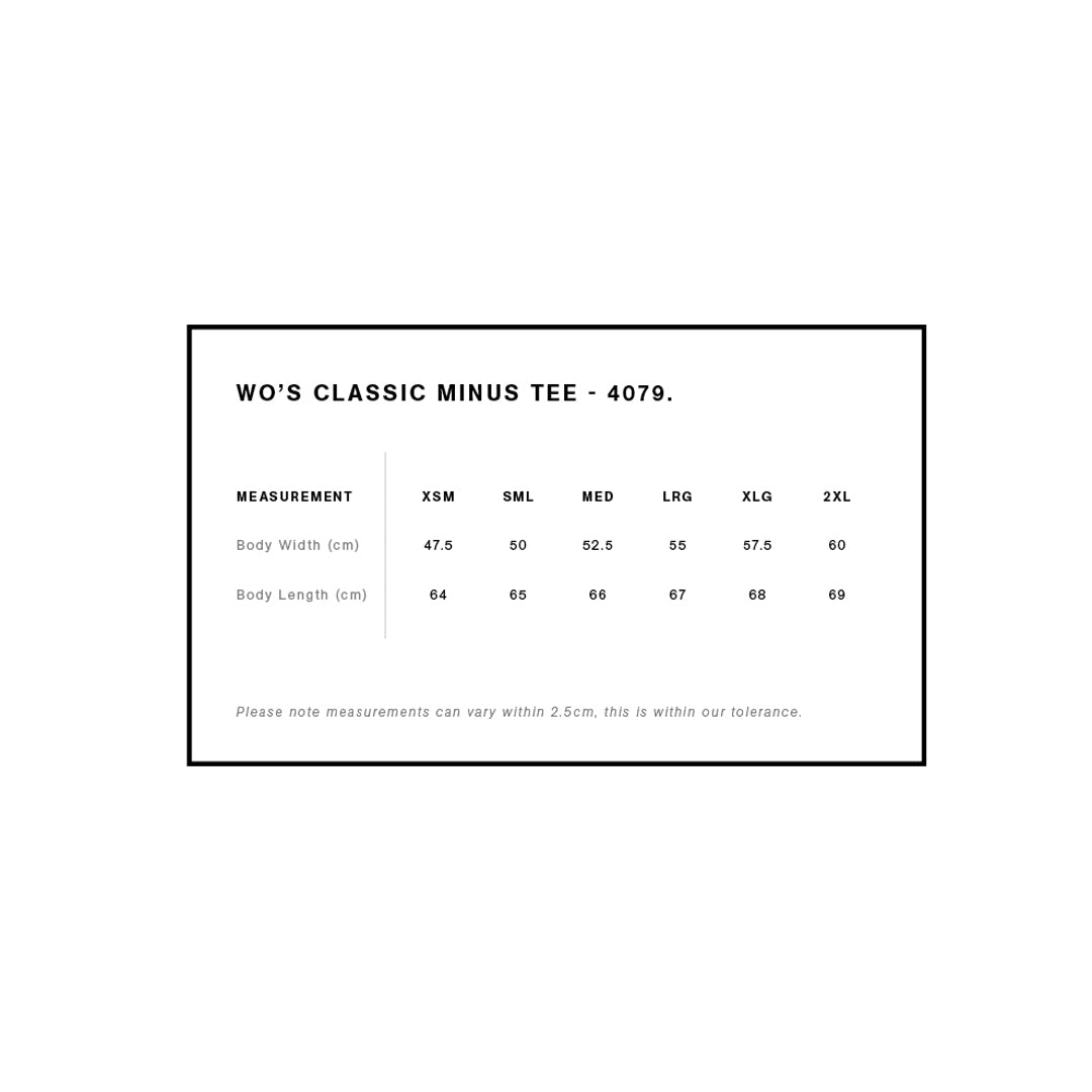 AS Colour The Classic Minus Tee | Ladies | Short Sleeve Shirts & Tops