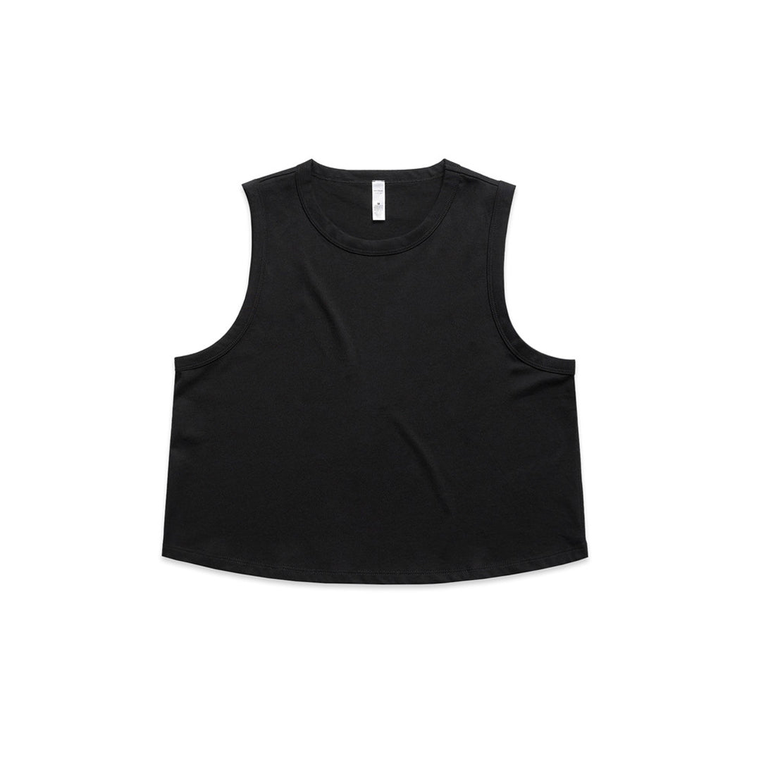 AS Colour The Martina Crop Tank | Ladies Black Shirts & Tops