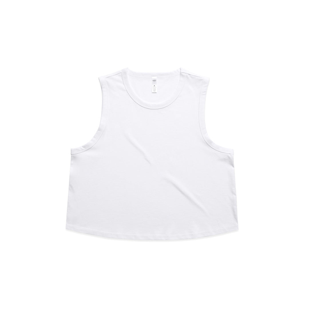 AS Colour The Martina Crop Tank | Ladies White Shirts & Tops