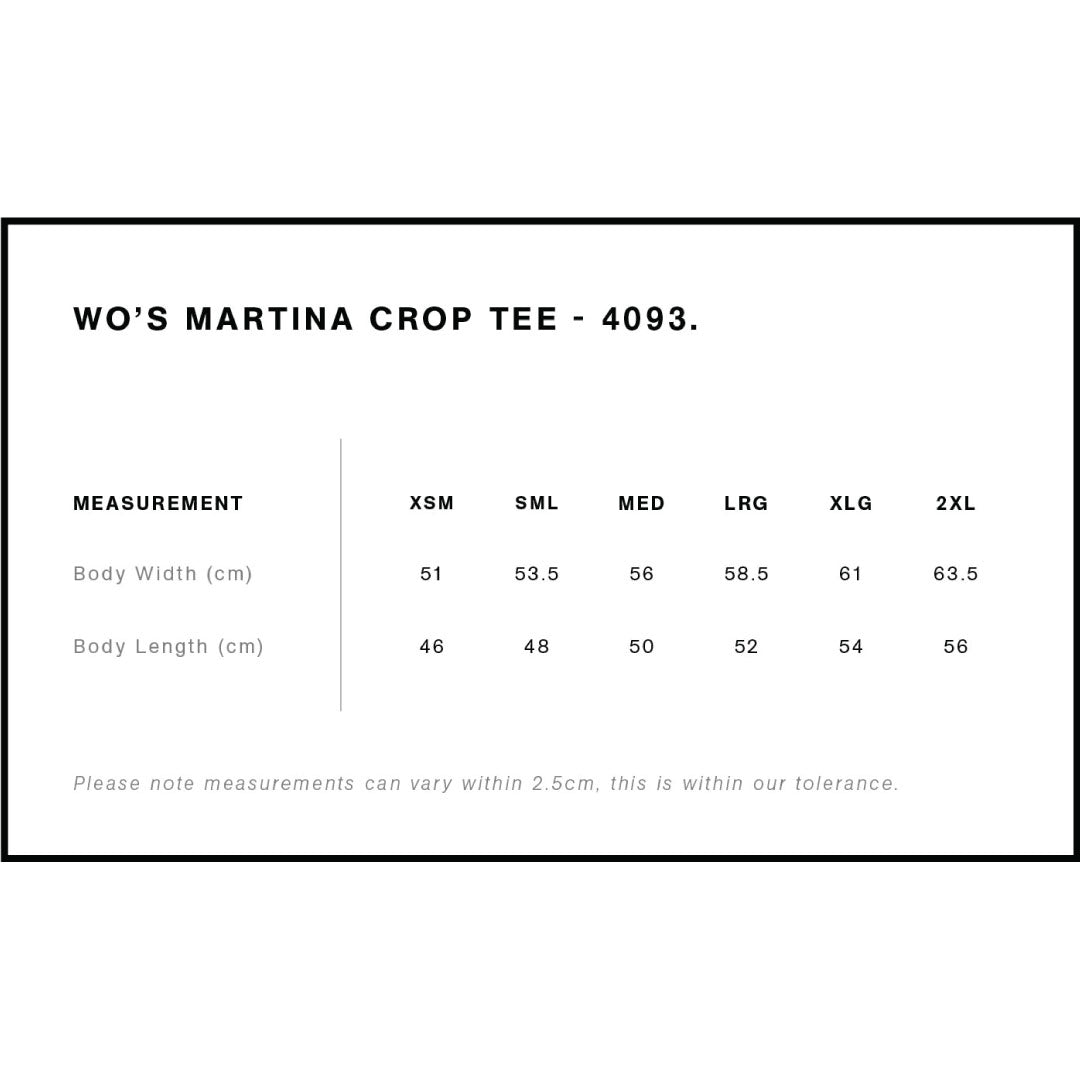 AS Colour The Martina Crop Tee | Ladies Shirts & Tops