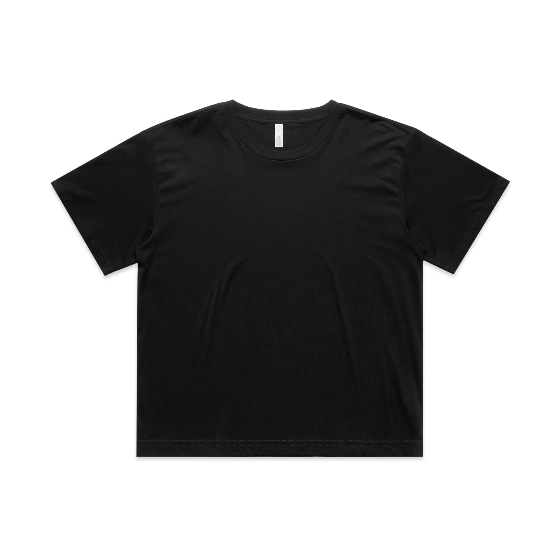 AS Colour The Martina Crop Tee | Ladies Black Shirts & Tops