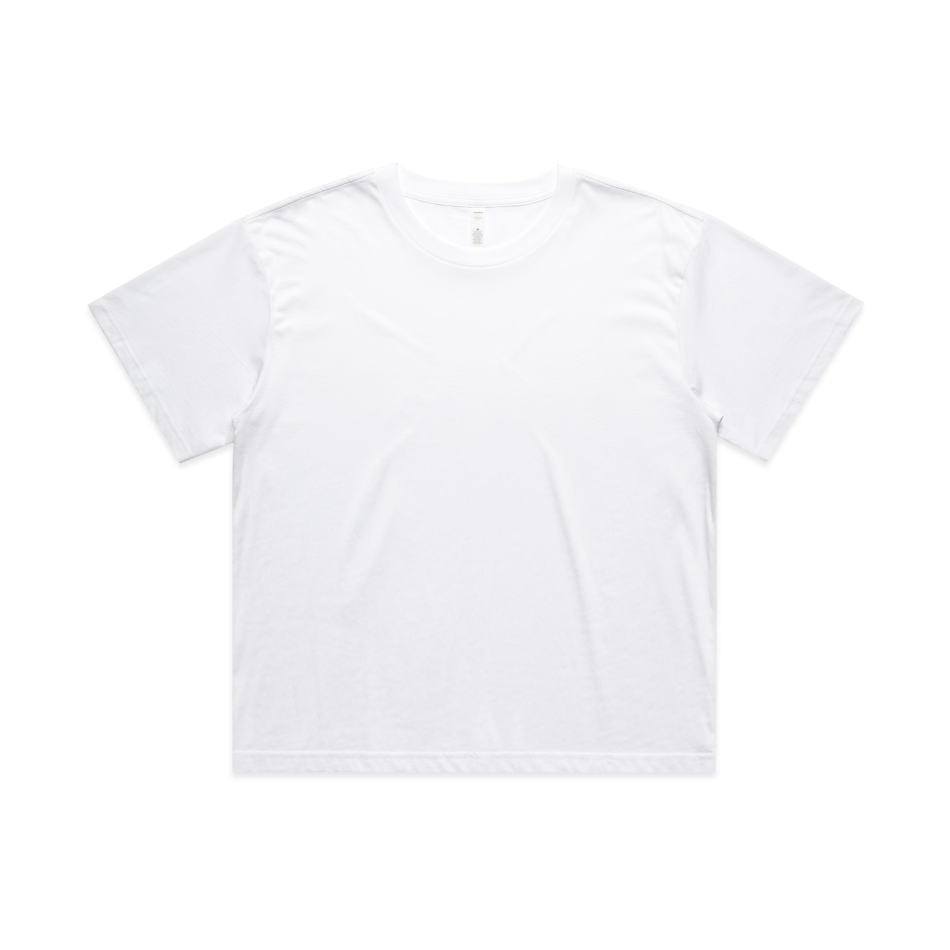 AS Colour The Martina Crop Tee | Ladies White Shirts & Tops