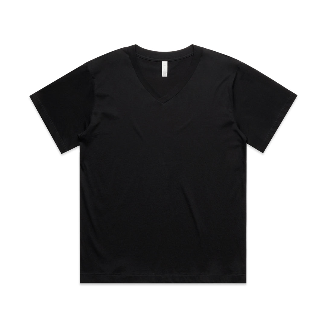 AS Colour The Martina V Neck Tee | Ladies Black Shirts & Tops