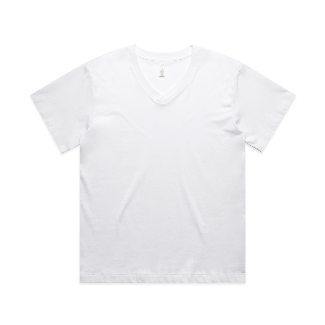 AS Colour The Martina V Neck Tee | Ladies White Shirts & Tops