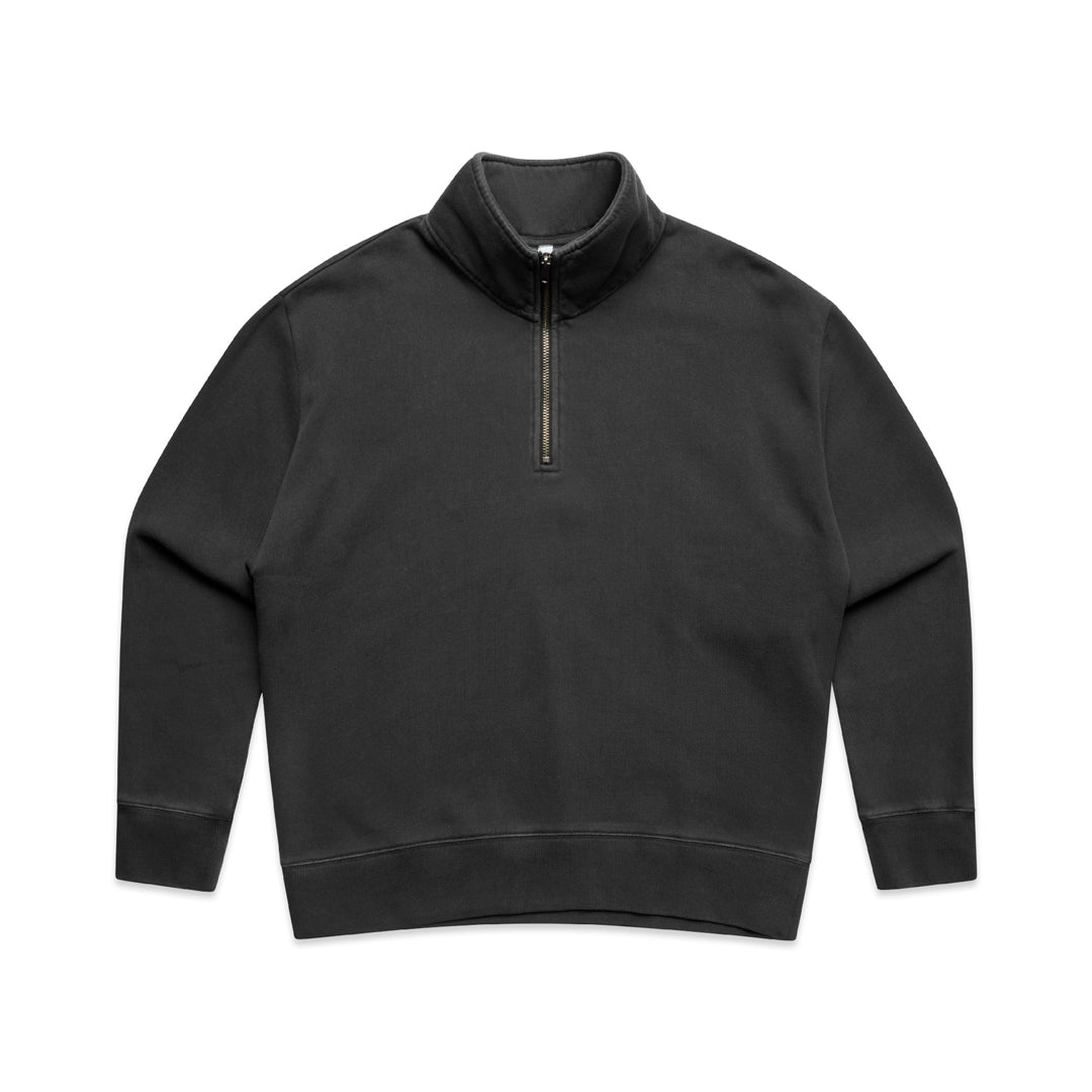 AS Colour The Relax Faded Half Zip Jumper | Ladies Black Outerwear